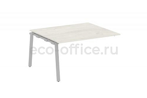 Проходной наборный элемент переговорного стола METAL SYSTEM STYLE БА.ППРГ-3 Дуб Наварра / Серый металл фото