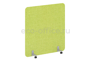 Перегородка на металлических опорах, на роликах R-LINE SOFT AP.R-136-150 Рогожка Romeo 01 / Серый металл фото