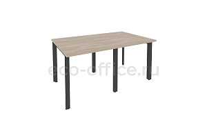Стол переговорный (2 столешницы) ONIX O.MP-PRG-2.0 Дуб Аттик / Антрацит металл фото