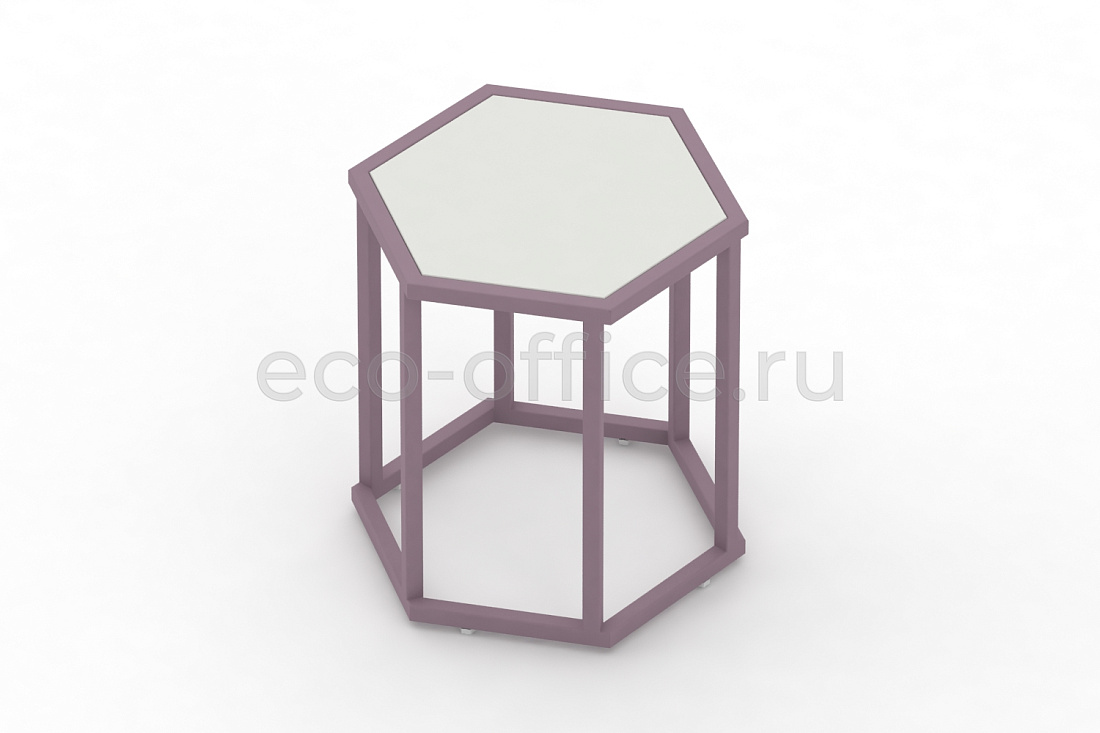 Стол журнальный HEX-450 ColorPastel Сатин / Пастельно-фиолетовый (RAL 4009)  стоимость