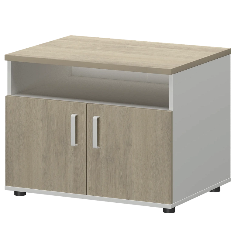 тумба для оргтехники protech смт-2дн тип2 белый/кронберг фото