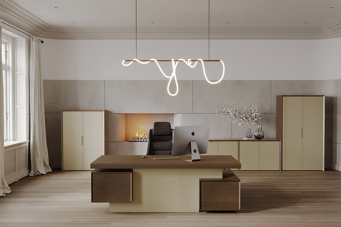 кабинет руководителя concept дуб капучино фото