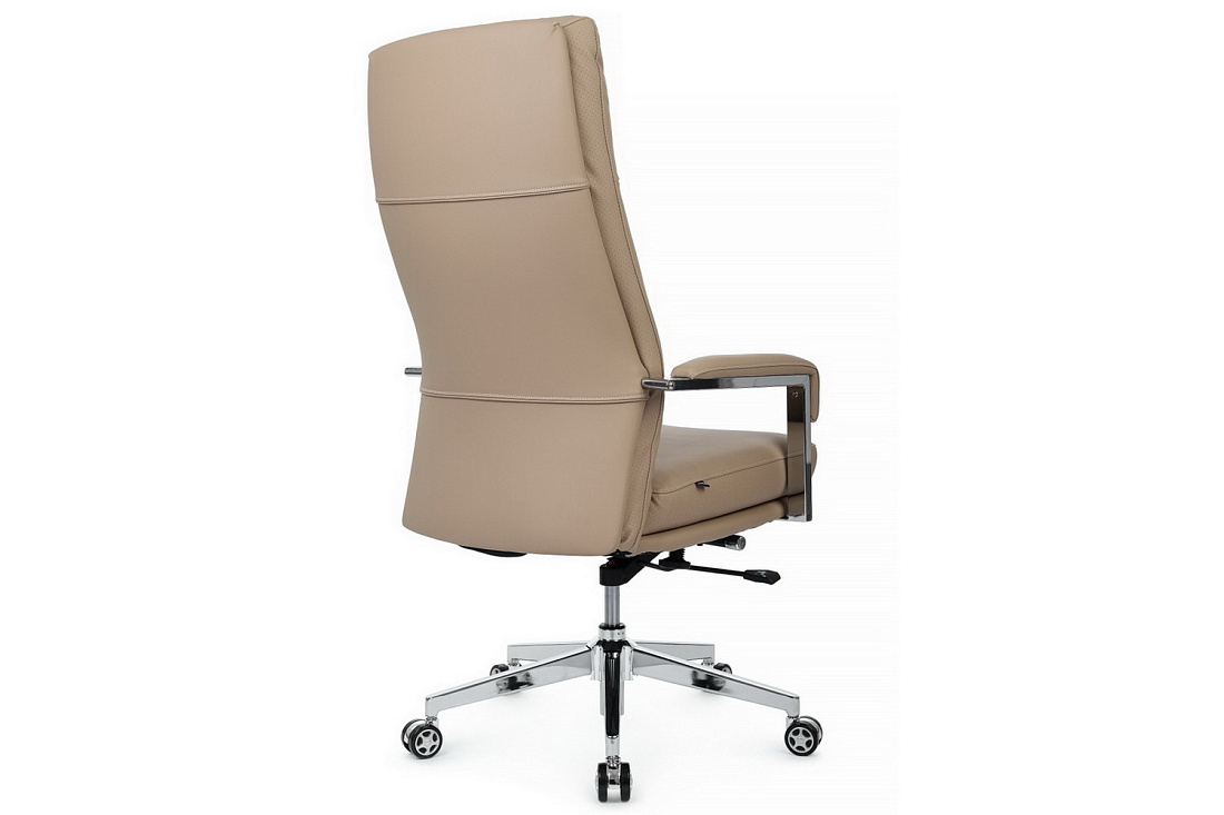 кресло руководителя rv chair leon a916-1 бежевая экокожа фото