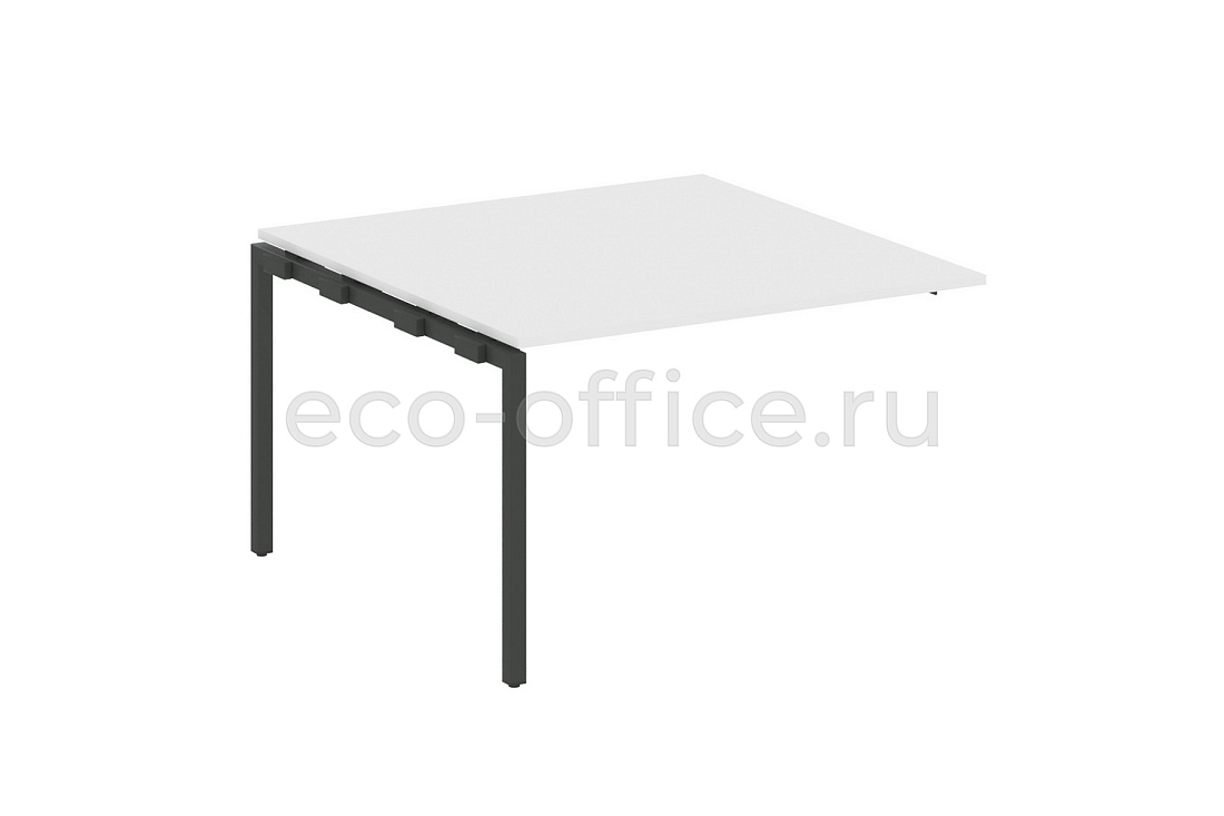 Проходной наборный элемент переговорного стола METAL SYSTEM QUATTRO 4x4 40БП.ППРГ-2 Белый / Антрацит металл  стоимость