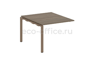 Проходной наборный элемент переговорного стола METAL SYSTEM STYLE БП.ППРГ-1 Вяз Благородный / Мокко металл фото