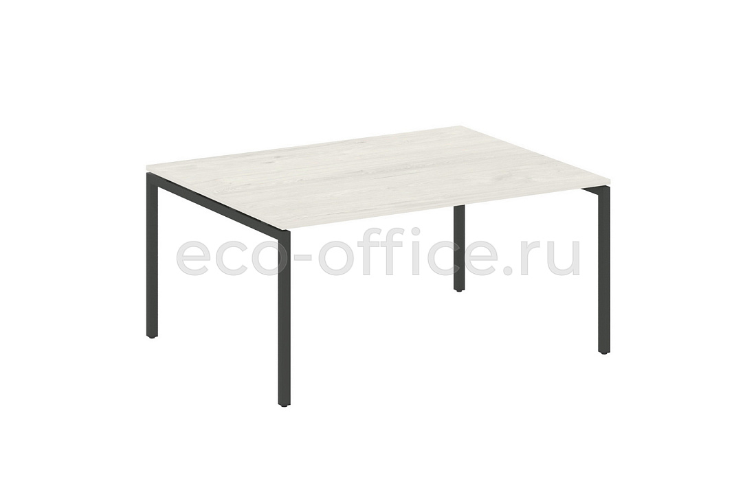 Стол переговорный (1 столешница) METAL SYSTEM QUATTRO 4x4 40БП.ПРГ-1.4 Дуб Наварра / Антрацит металл   стоимость