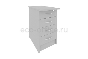Тумба приставная 4 ящика RIVA А.ТП-4.2F-S Серый фото
