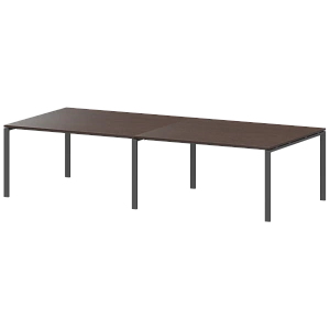 Стол на металлокаркасе для заседаний Protech АМП-240 Дуб венге/Антрацит фото