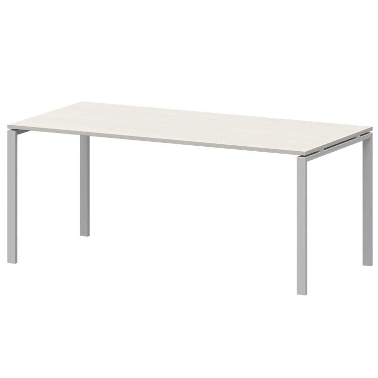 стол на металлокаркасе для заседаний protech ам-0058 ясень шимо/белый фото