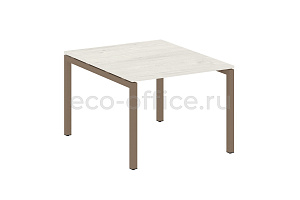 Стол переговорный (1 столешница) METAL SYSTEM QUATTRO 5x5 50БП.ПРГ-1.1 Дуб Наварра / Мокко металл фото