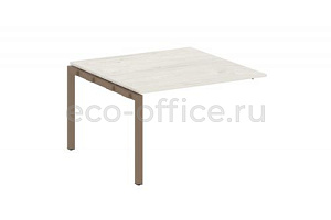 Проходной наборный элемент переговорного стола METAL SYSTEM QUATTRO 5x5 50БП.ППРГ-2 Дуб Наварра / Мокко металл фото