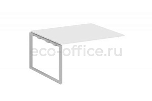 Проходной наборный элемент переговорного стола METAL SYSTEM STYLE БО.ППРГ-3 Белый / Серый металл фото