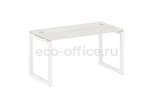Стол письменный METAL SYSTEM QUATTRO 5x5 50БО.СП-3 Дуб Наварра / Белый металл фото