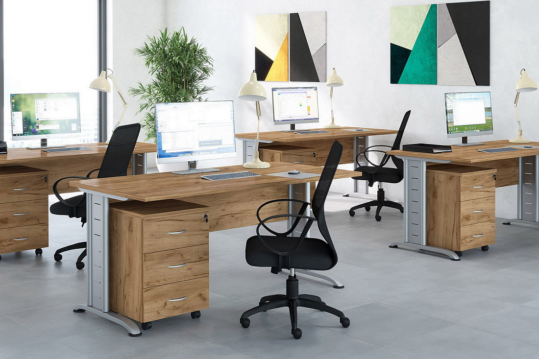 мебель для персонала tess дуб крафт золотой фото