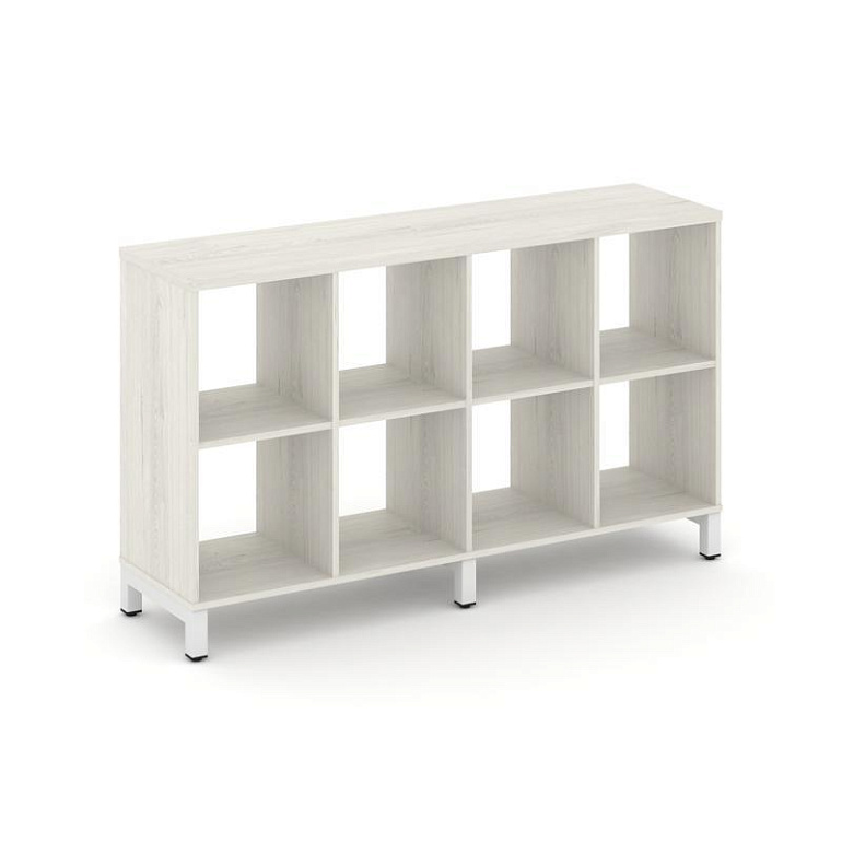 каркас стеллажа 2 яр. style project sn.ks-240 дуб наварра/металл белый фото