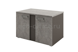 Тумба для оргтехники SOLUTION D-280 Бетон Чефалу / Трюфель фото