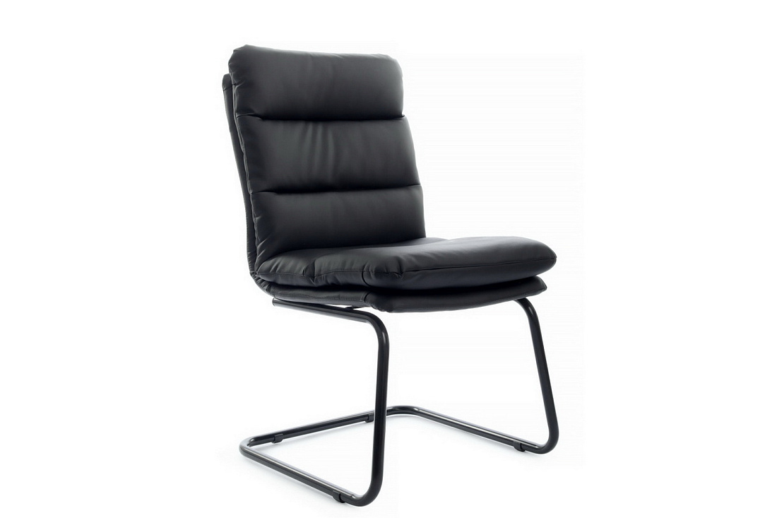 кресло rv chair pegas ps-919 чёрная экокожа / чёрный металл фото