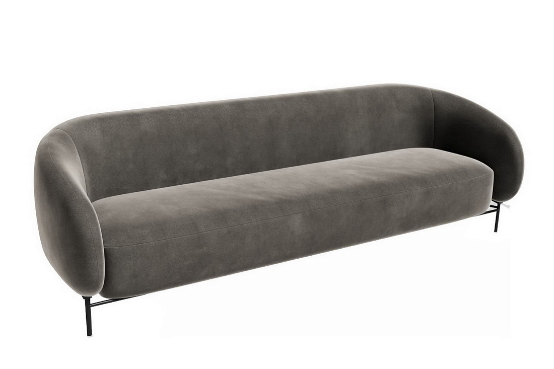 диван трёхместный belt blt-3 велюр velutto 75 фото