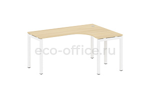 Стол криволинейный правый METAL SYSTEM QUATTRO 5x5 50БП.СА-4 Пр Акация Лорка / Белый металл фото