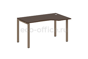 Стол криволинейный правый METAL SYSTEM STYLE БП.СА-2 (R) Венге Цаво / Мокко металл фото