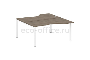 Рабочая станция криволинейная METAL SYSTEM STYLE БП.РАС-СА-2.1 Вяз Благородный / Белый металл фото