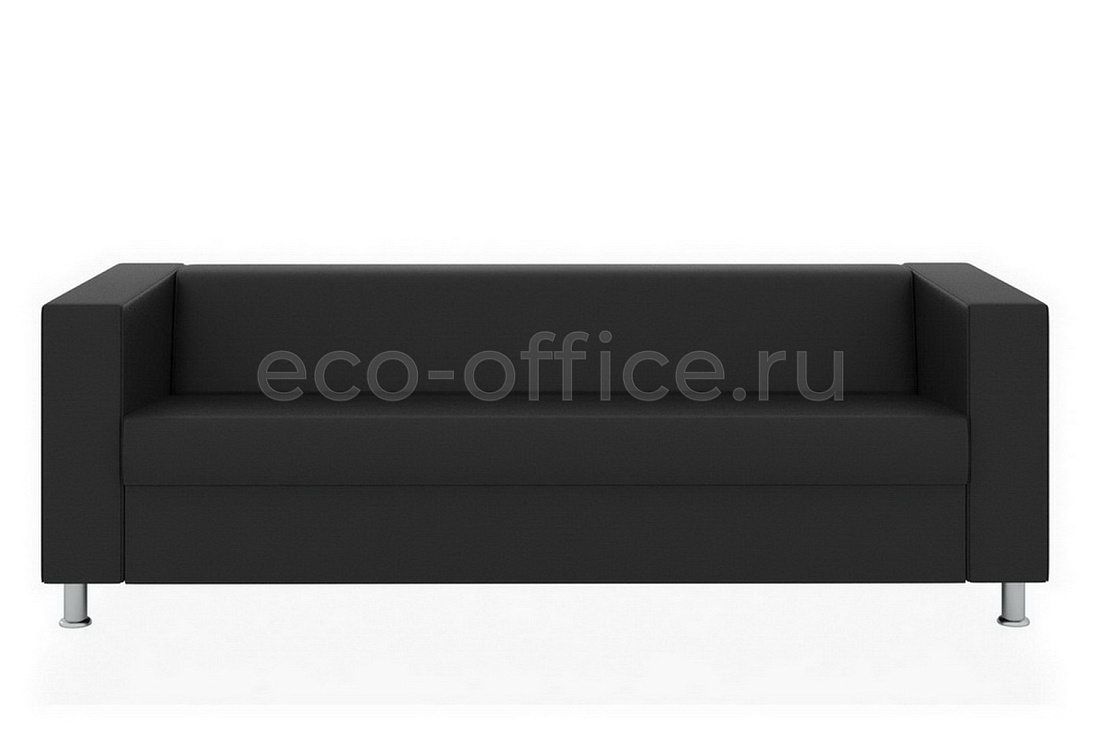 Четырехместный диван АПОЛЛО экокожа Euroline 9100 Чёрный  стоимость