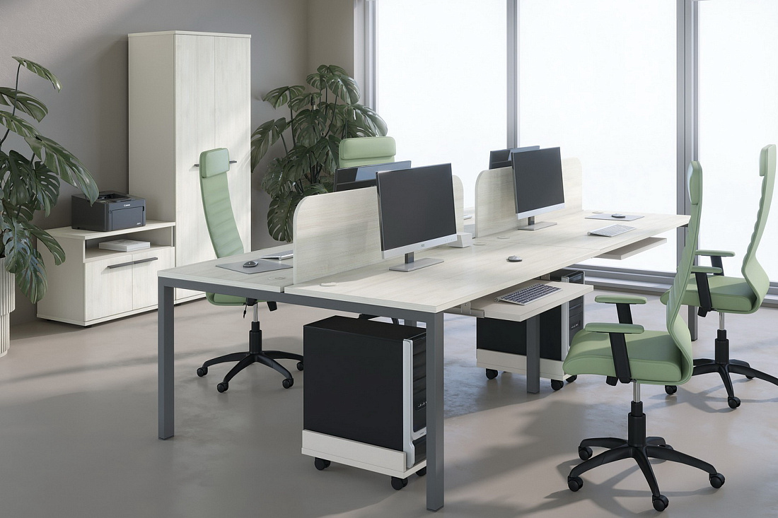 мебель для персонала new line дуб шамони светлый фото