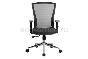 Кресло офисное RV Chair FIX 871E Чёрная сетка / Чёрная ткань фото