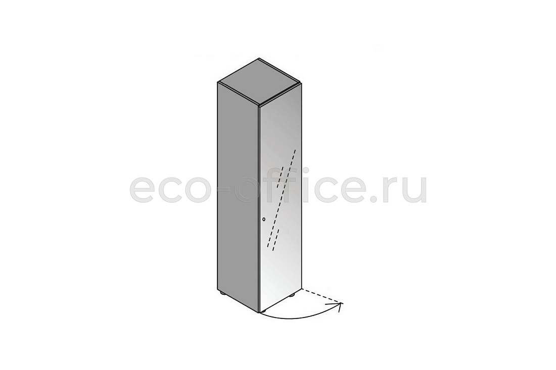 Шкаф высокий правосторонний (стекло) ELITE 174090 Black (Cod.10) / Black (Cod.51)  стоимость