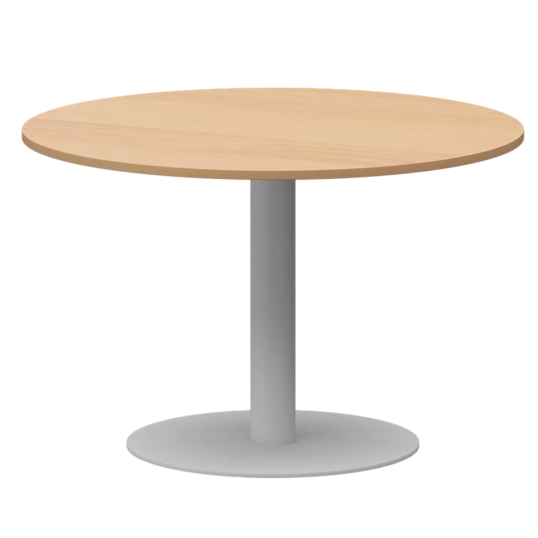 стол круглый protech ам-д120 ольха/белый фото