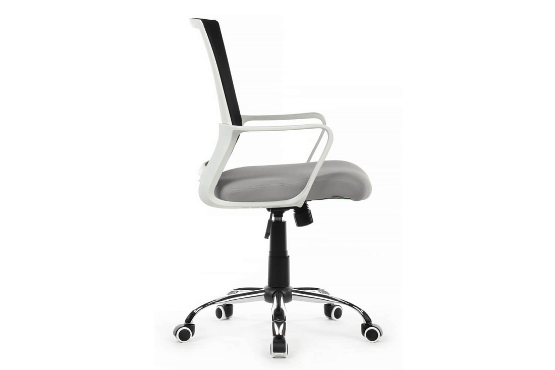 кресло rv chair mint 1029mw чёрная сетка / серая ткань фото