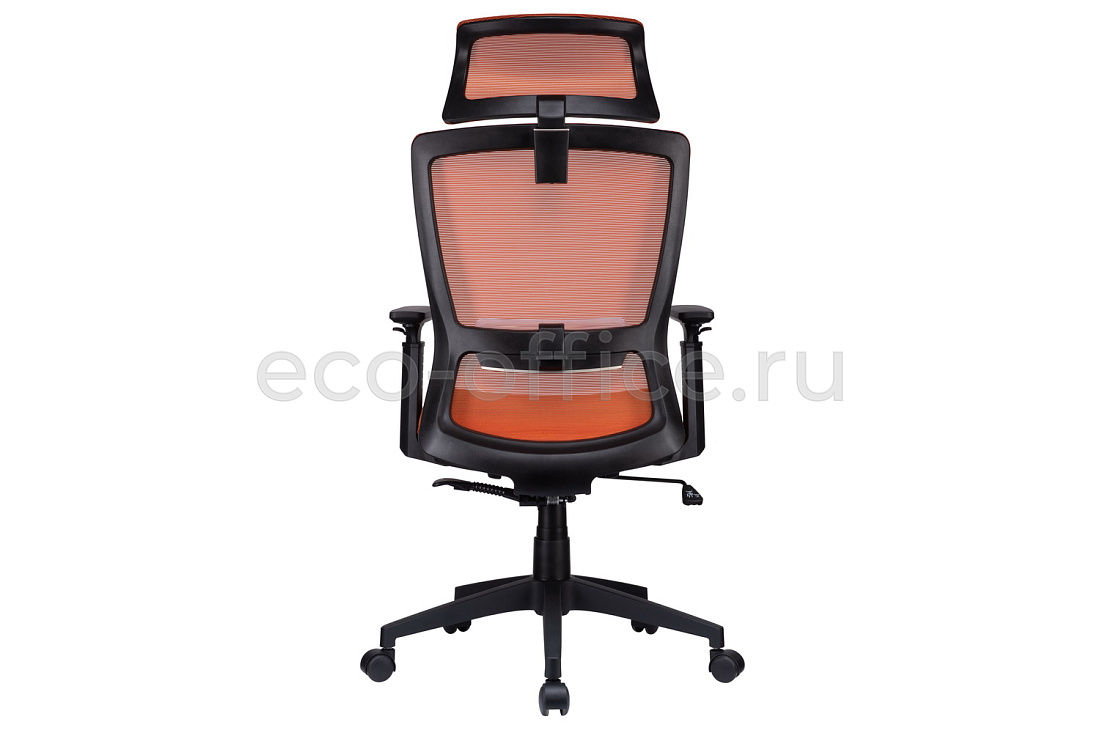Кресло эргономичное RV Design LINE W-202 AC Чёрный пластик / Оранжевая сетка  стоимость