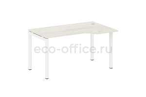 Стол криволинейный правый METAL SYSTEM QUATTRO 5x5 50БП.СА-2 Пр Дуб Наварра / Белый металл фото