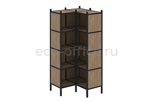 Комплект наборного стеллажа LOFT VR.L-31 Дуб Аризона / Чёрный металл фото