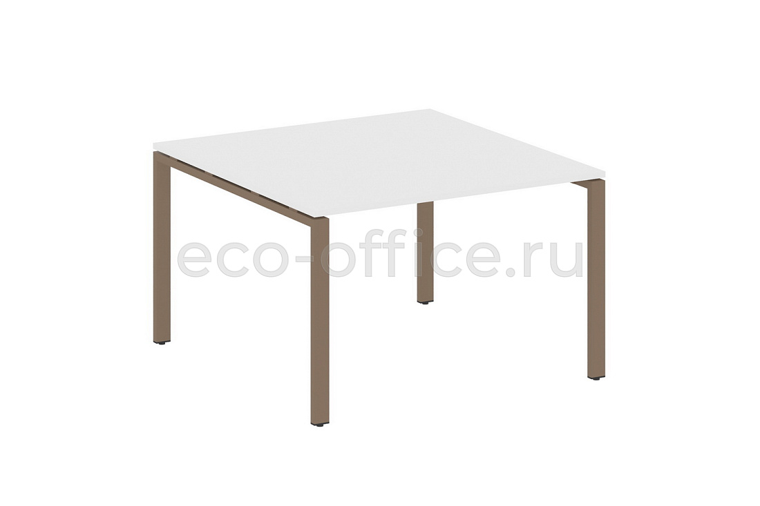 Стол переговорный (1 столешница) METAL SYSTEM STYLE БП.ПРГ-1.2 Белый / Мокко металл  стоимость