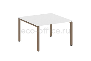 Стол переговорный (1 столешница) METAL SYSTEM STYLE БП.ПРГ-1.2 Белый / Мокко металл фото
