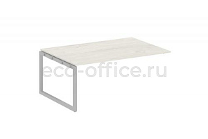Проходной наборный элемент переговорного стола METAL SYSTEM QUATTRO 5x5 50БО.ППРГ-5 Дуб Наварра / Серый металл фото