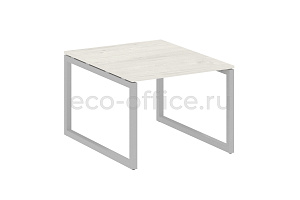 Стол переговорный (1 столешница) METAL SYSTEM QUATTRO 5x5 50БО.ПРГ-1.1 Дуб Наварра / Серый металл фото