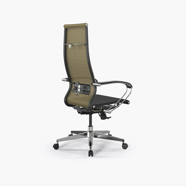кресло офисное ergolife set 7/подл.131/осн.synchro 004 (золотой ротанг-черный 220.16.1.3e3) фото