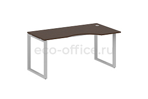 Стол криволинейный правый METAL SYSTEM STYLE БО.СА-1 (R) Венге Цаво / Серый металл фото