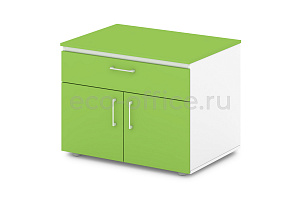Тумба под оргтехнику SENTIDA COLOR S-280 Зелёный лайм фото