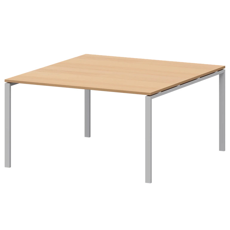 стол переговорный на металлокаркасе protech амп-005.123 ольха/белый фото