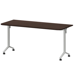 Стол мобильный складной радиусный Protech МБ22-160.70Р Дуб венге/Белый фото
