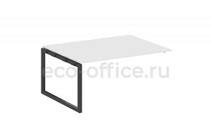 Проходной наборный элемент переговорного стола METAL SYSTEM QUATTRO 5x5 50БО.ППРГ-4 Белый / Антрацит металл фото