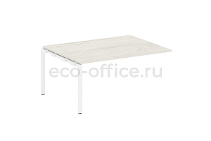 Проходной наборный элемент переговорного стола METAL SYSTEM STYLE БП.ППРГ-4 Дуб Наварра / Белый металл фото