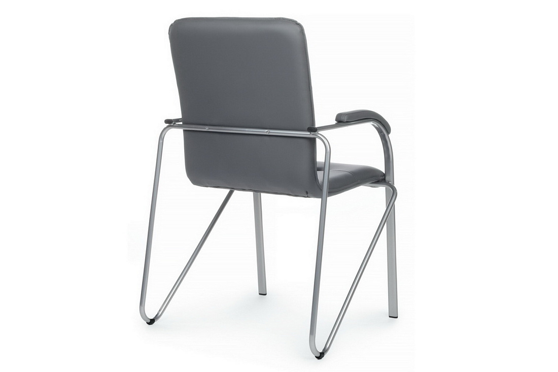 конференц-кресло rv chair самба smb-01 серая экокожа фото