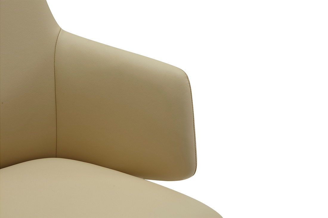 кресло офисное rv design ivo b2416 бежевая экокожа фото