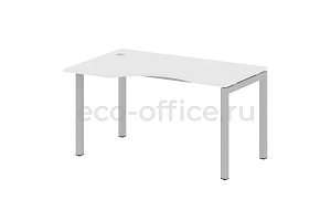 Стол криволинейный левый METAL SYSTEM QUATTRO 5x5 50БП.СА-2 Л Белый / Серый металл фото