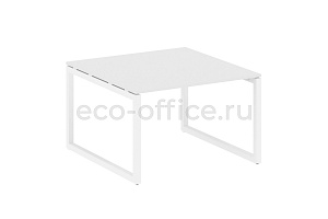 Стол переговорный (1 столешница) METAL SYSTEM QUATTRO 5x5 50БО.ПРГ-1.2 Белый / Белый металл фото