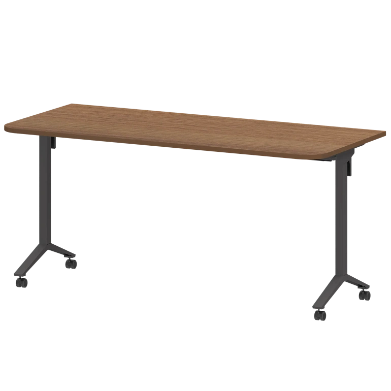 стол мобильный складной радиусный protech мб22-160.70р орех/антрацит фото